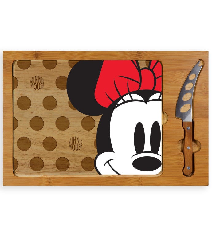 Disney Icon Glass Top Cutting Board & Knife Set